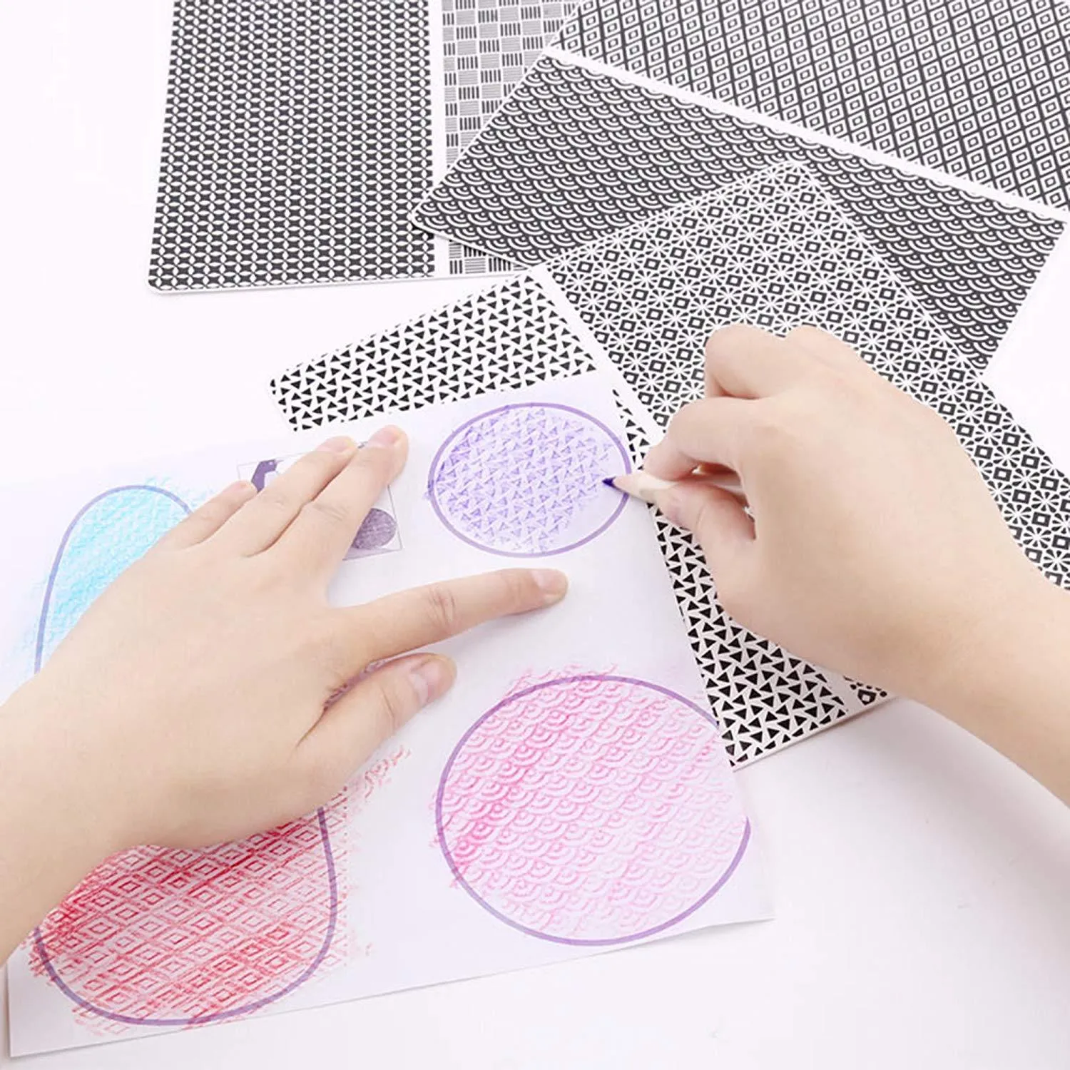 Kids DIY Rubbing Painting Set Toddler Early Educational Toys Painting Craft Kit Child Age 3-6