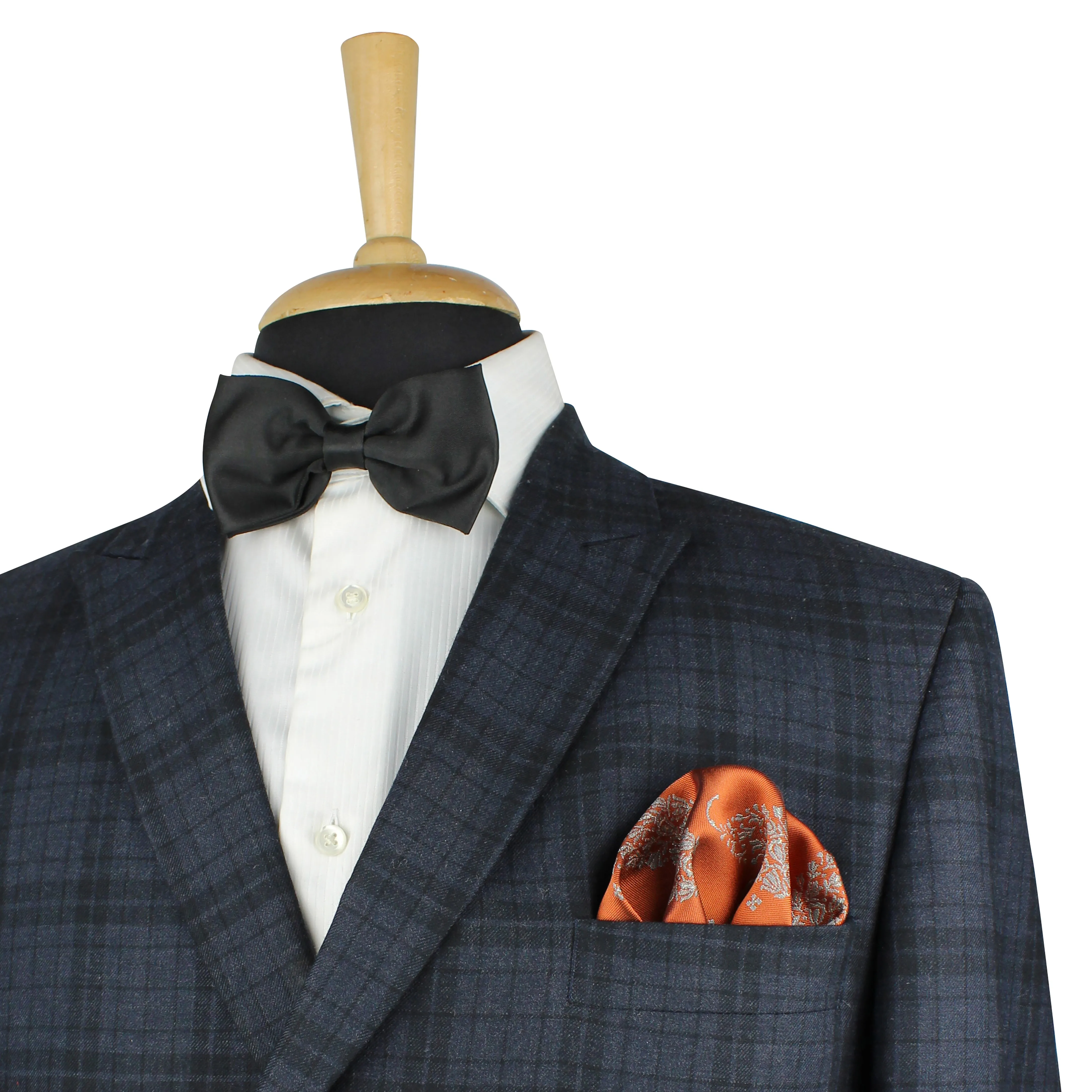 Kovove Orange Floral Necktie and Pocket Square Gift Box