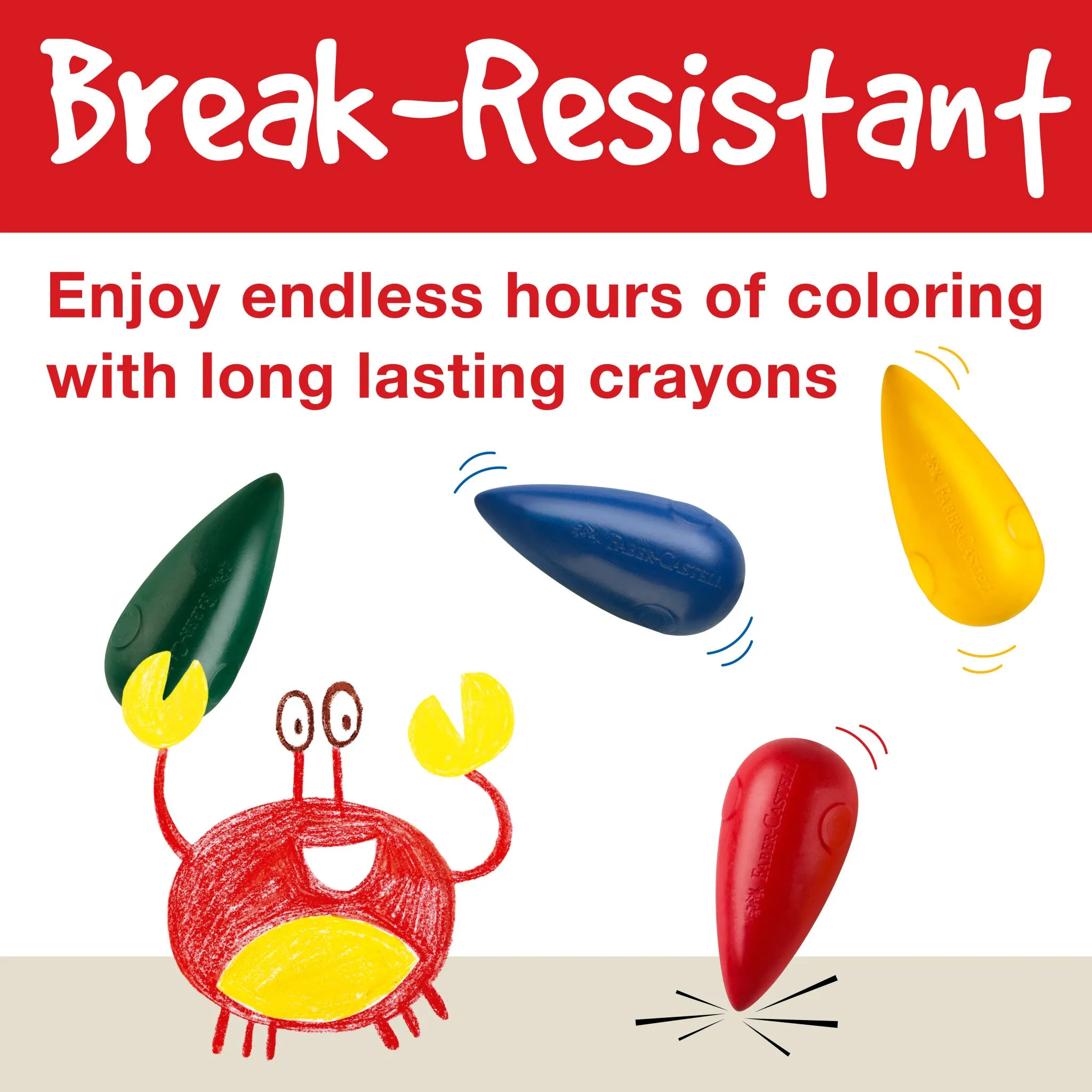 Little Creatives 4 Easy Grasp Bulb Crayons - #122604