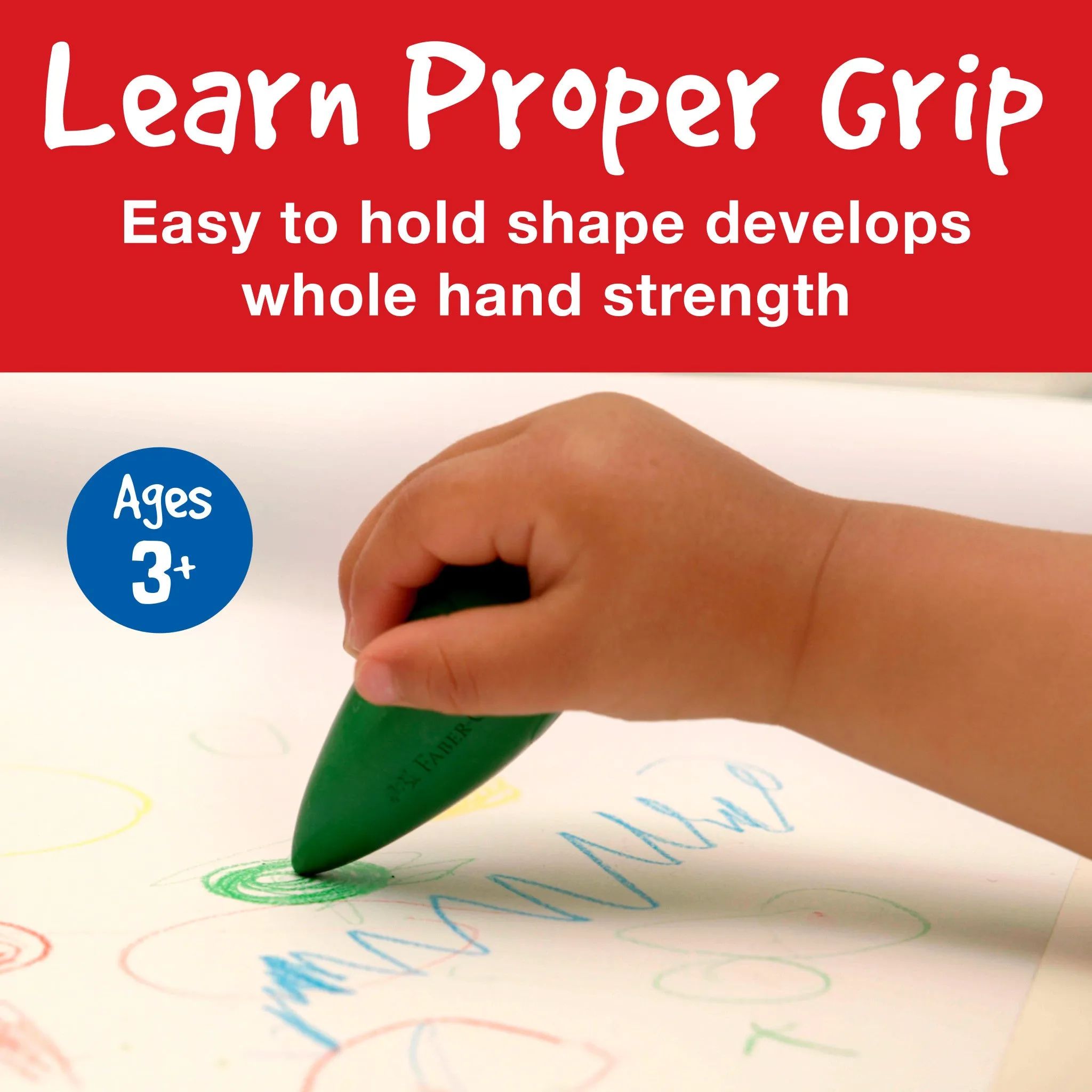 Little Creatives 4 Easy Grasp Bulb Crayons - #122604