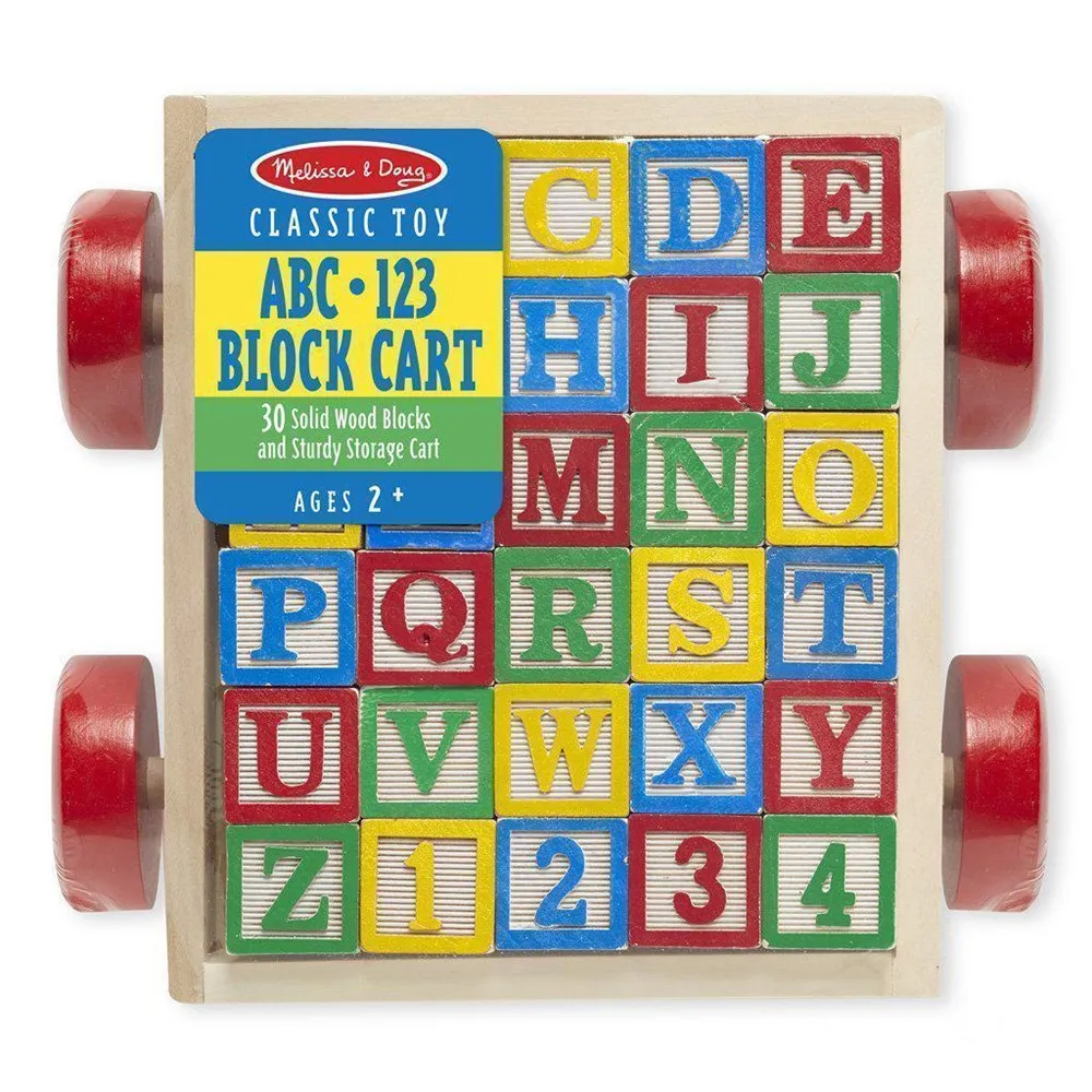 Melissa and Doug Classic ABC Block Cart (UC)