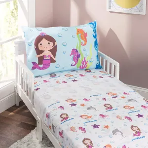 Mermaids Undersea Adventure 3-Piece Toddler Sheet Set