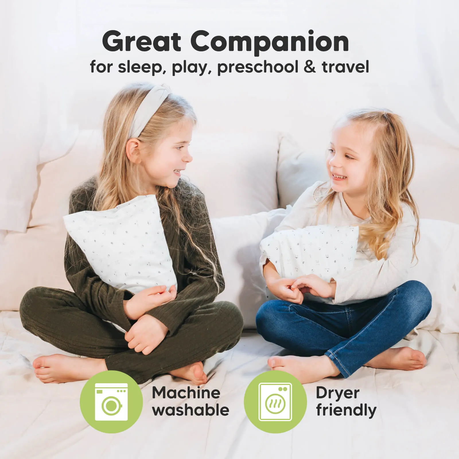 Mini Toddler Pillow With Pillowcase (Roarsome)
