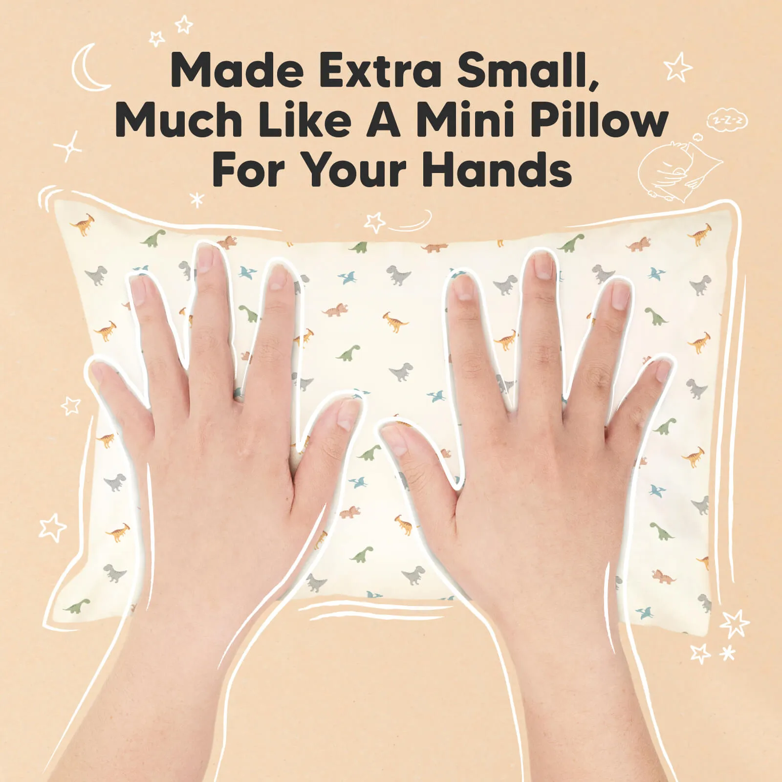 Mini Toddler Pillow With Pillowcase (Roarsome)