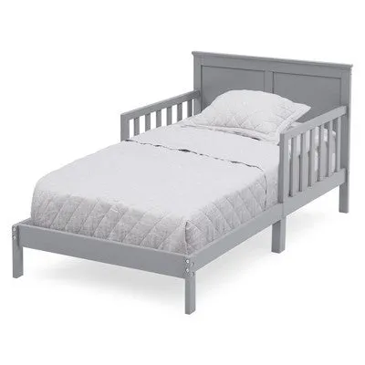 New - Collins Wood Toddler Bed, Greenguard Gold Certified Gray - Delta Children