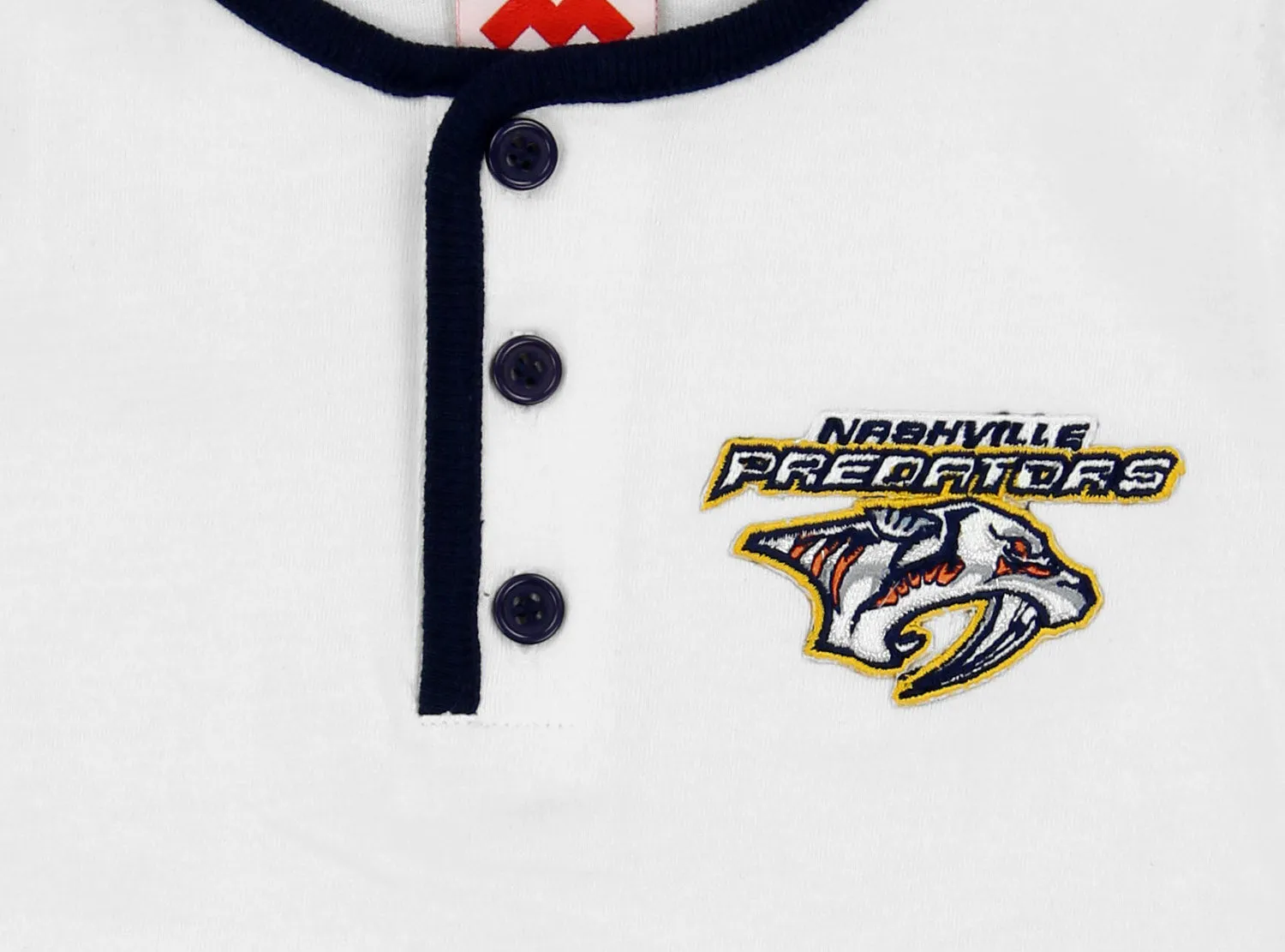 NHL Infant Nashville Predators Creeper and Shorts Set, White / Navy