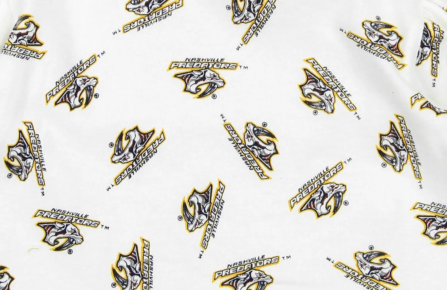 NHL Infant Nashville Predators Top and Diaper Cover Set, White