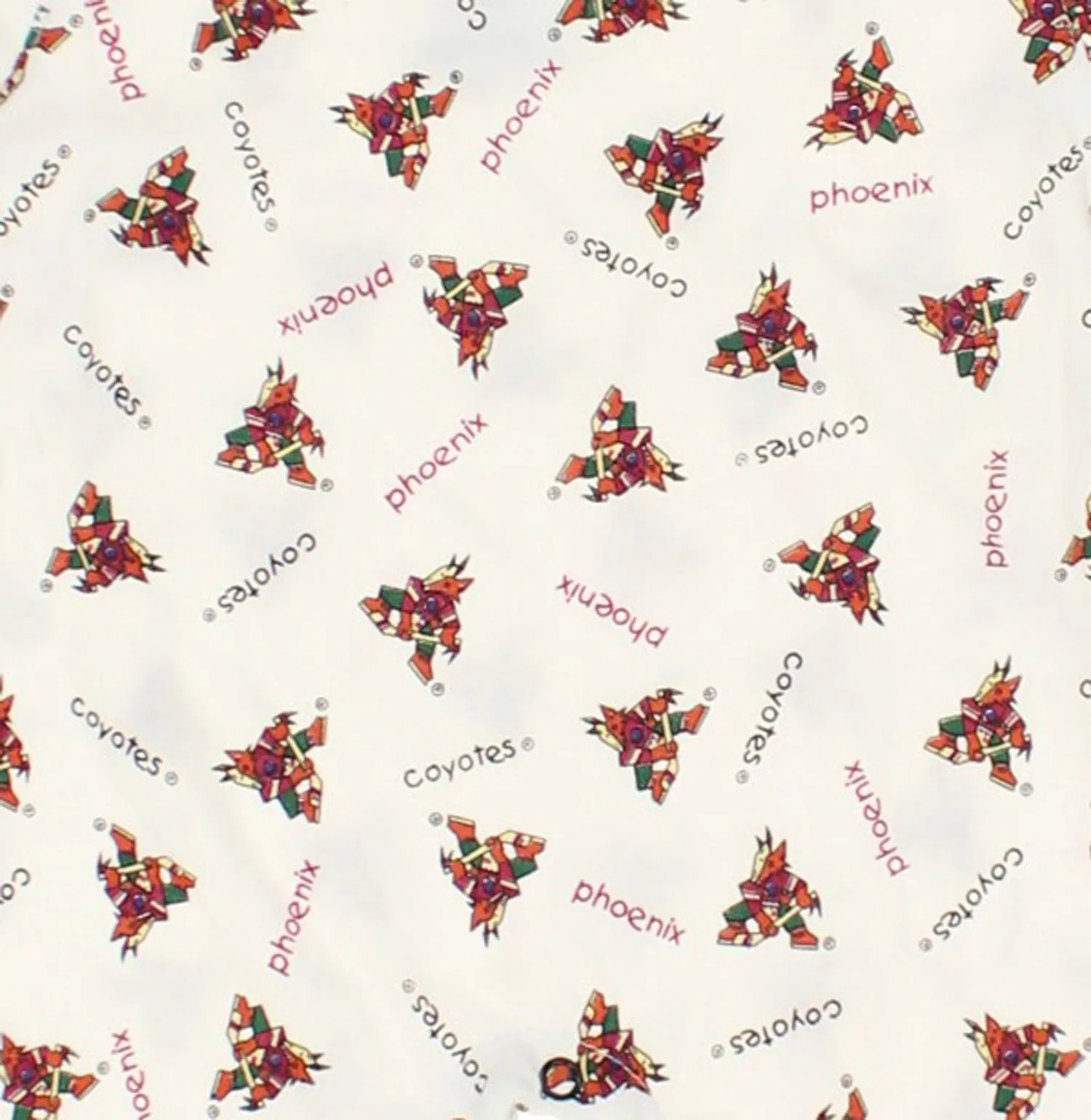 NHL Infant Phoenix Coyotes Retro All-Over Print Coverall, White