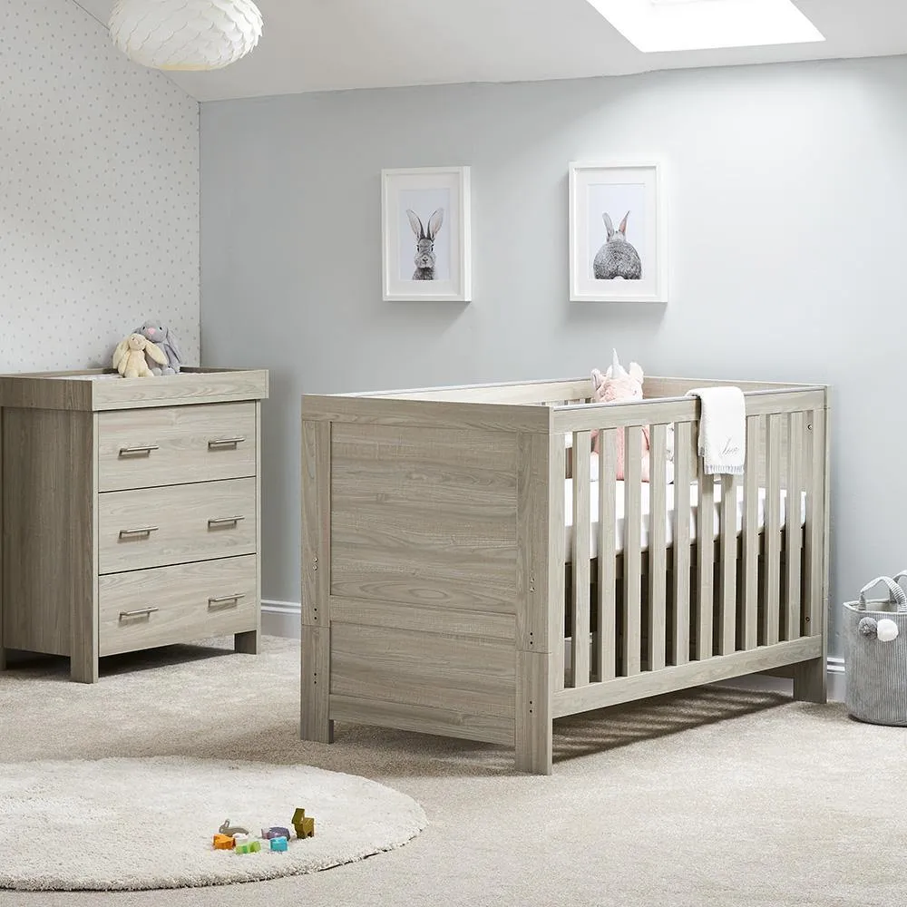 Nika 2 Piece Nursery Furniture Set - Grey Wash
