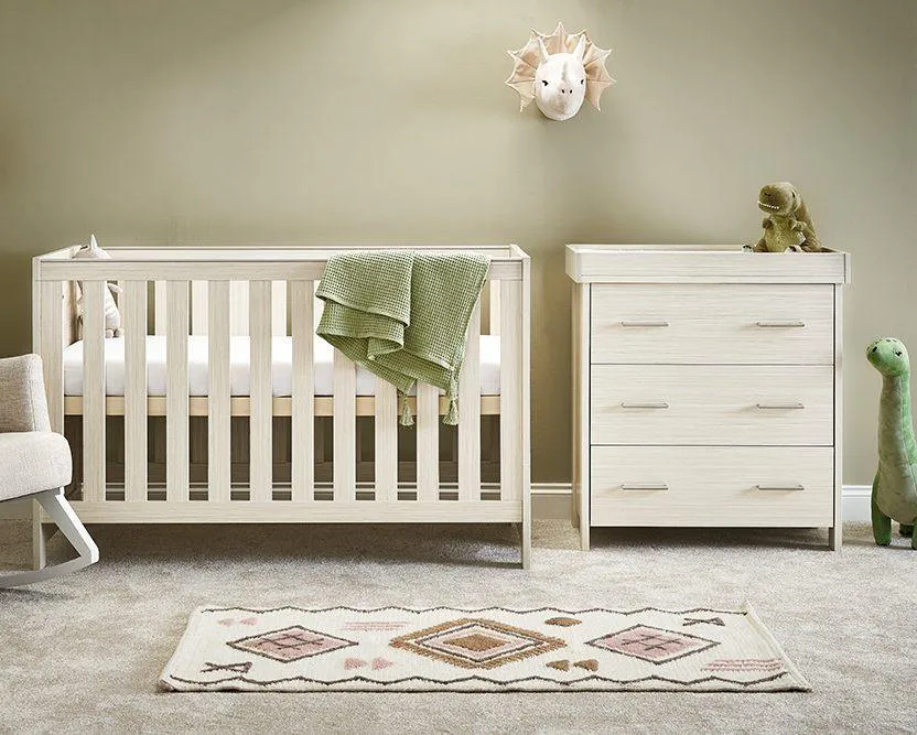 Nika 2 Piece Nursery Furniture Set - Oatmeal