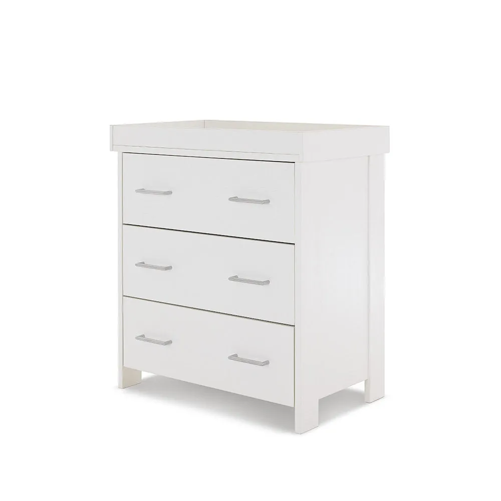 Nika 2 Piece Nursery Furniture Set - White Wash
