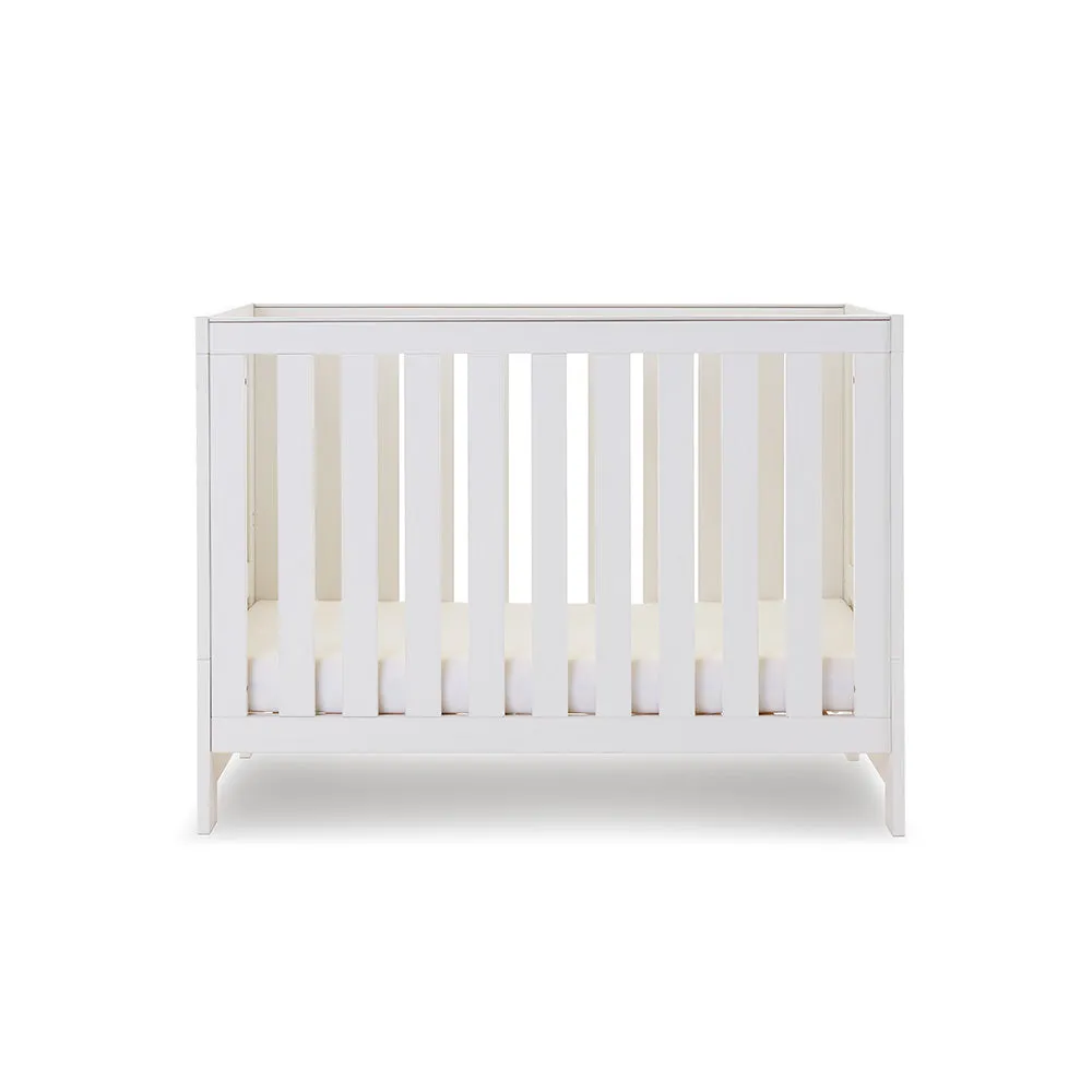 Nika Mini 2 Piece Nursery Room Set   Under Drawer - White Wash