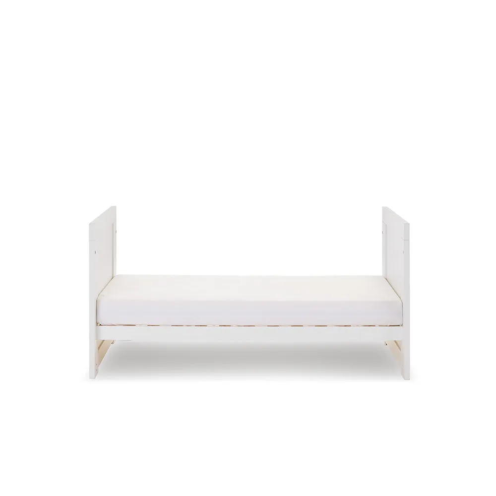 Nika Mini 2 Piece Nursery Room Set   Under Drawer - White Wash