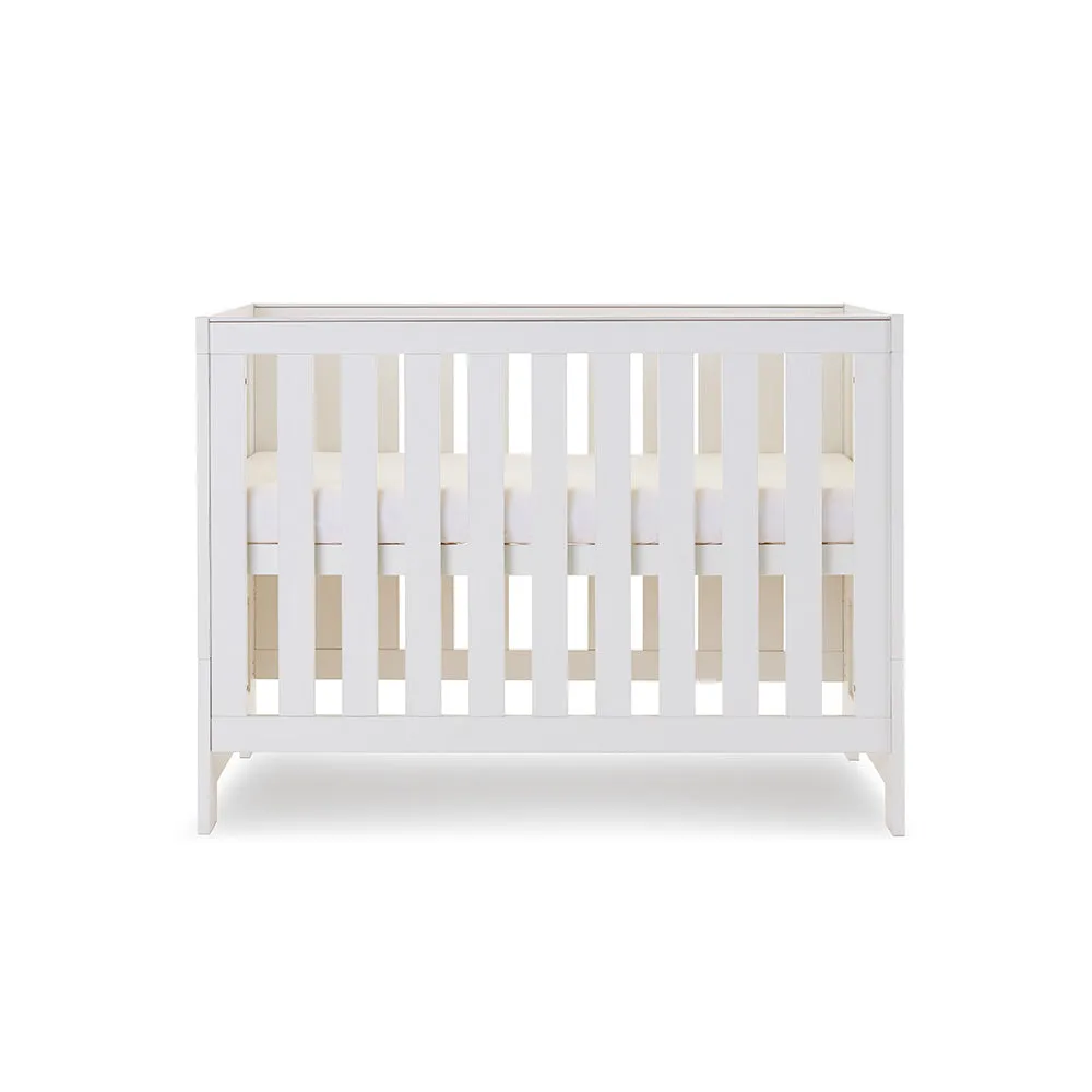 Nika Mini 2 Piece Nursery Room Set   Under Drawer - White Wash