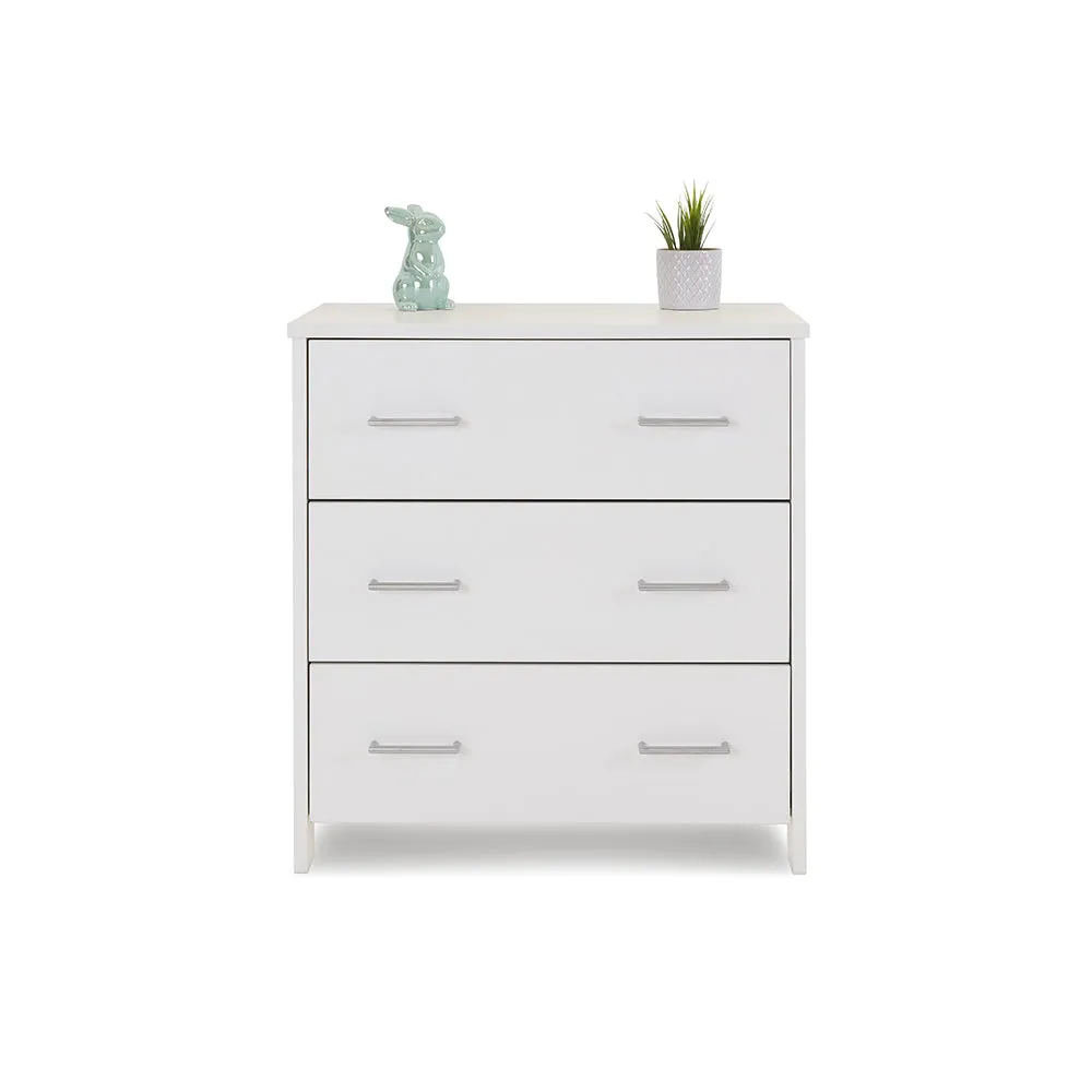Nika Mini 2 Piece Nursery Room Set   Under Drawer - White Wash