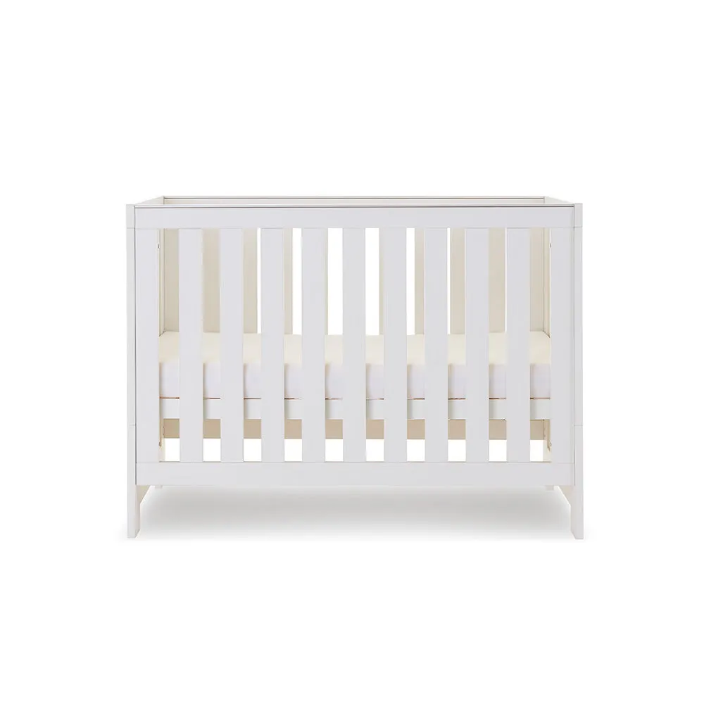 Nika Mini 2 Piece Nursery Room Set   Under Drawer - White Wash