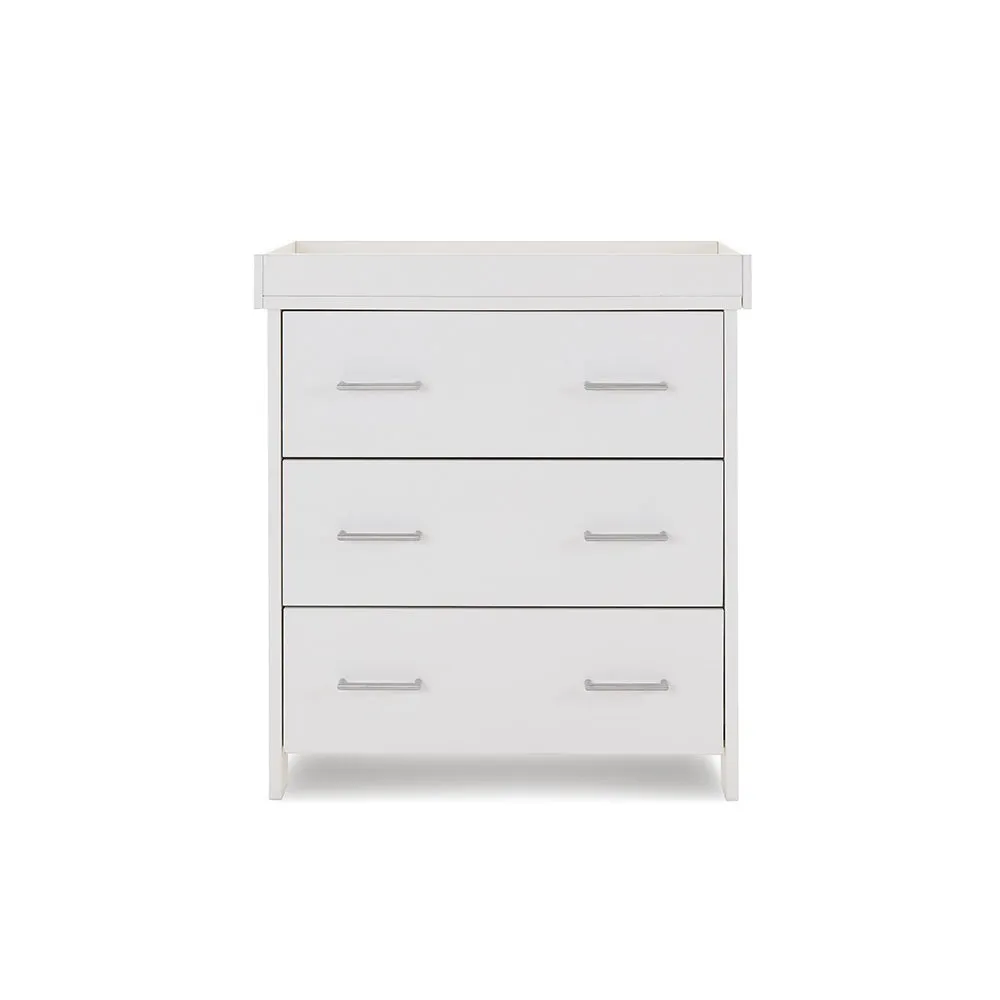 Nika Mini 2 Piece Nursery Room Set   Under Drawer - White Wash