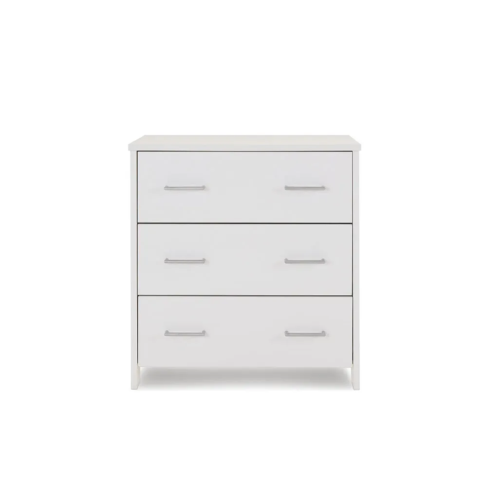 Nika Mini 2 Piece Nursery Room Set   Under Drawer - White Wash