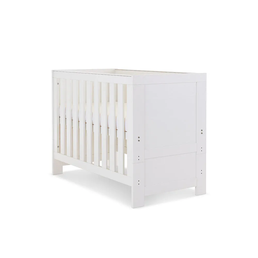 Nika Mini 2 Piece Nursery Room Set   Under Drawer - White Wash