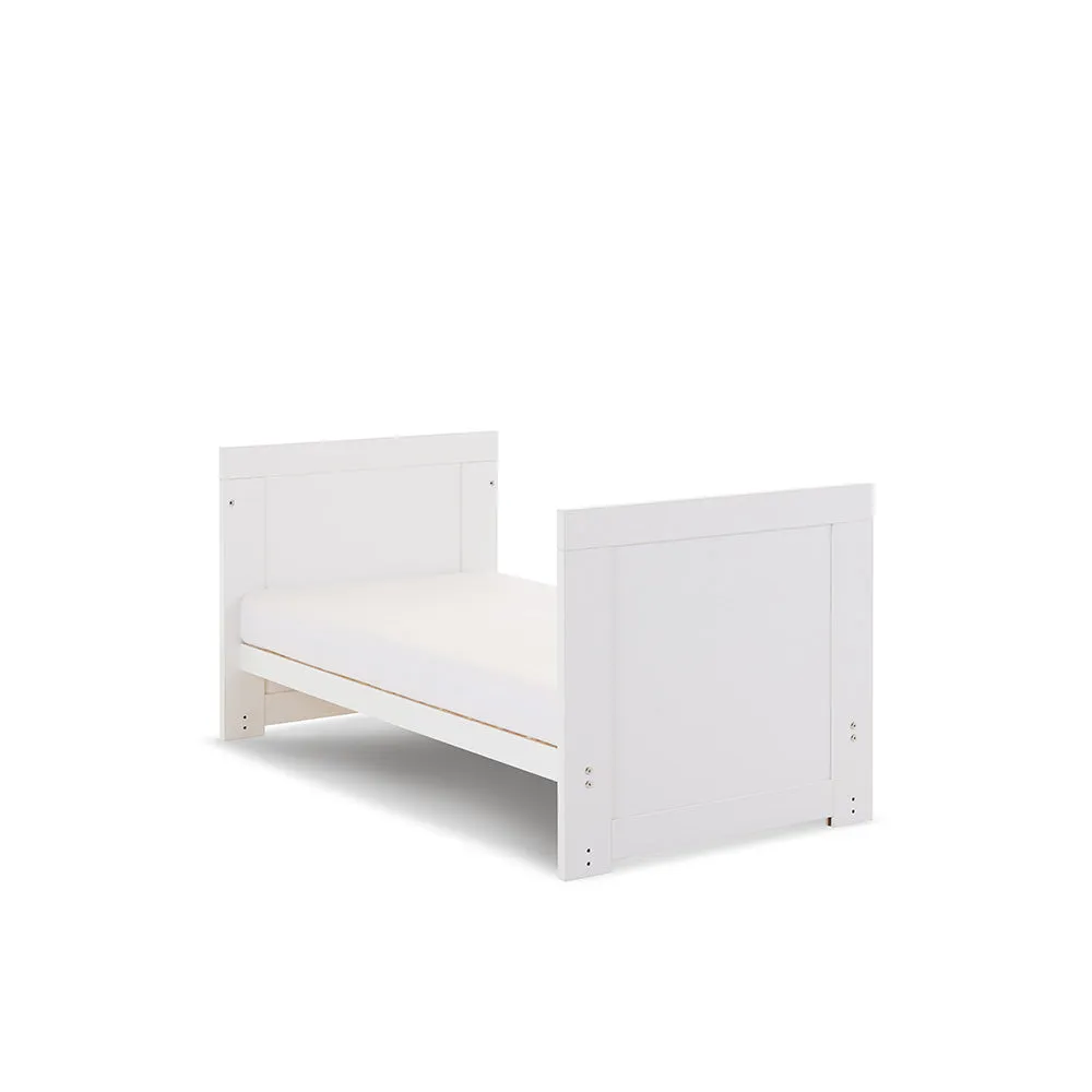 Nika Mini 2 Piece Nursery Room Set   Under Drawer - White Wash