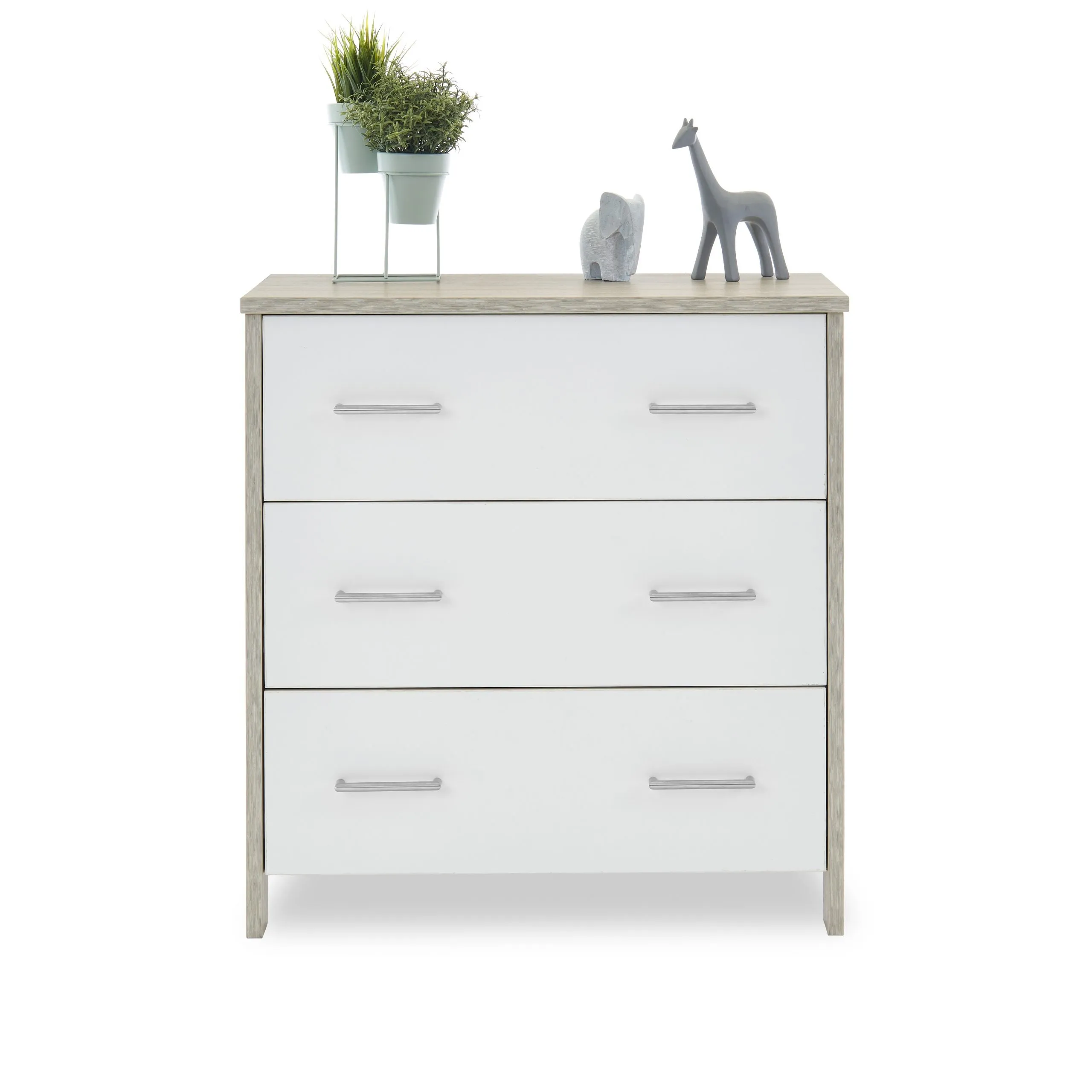 Nika MINI 3 Piece Nursery Room Set - Grey Wash & White