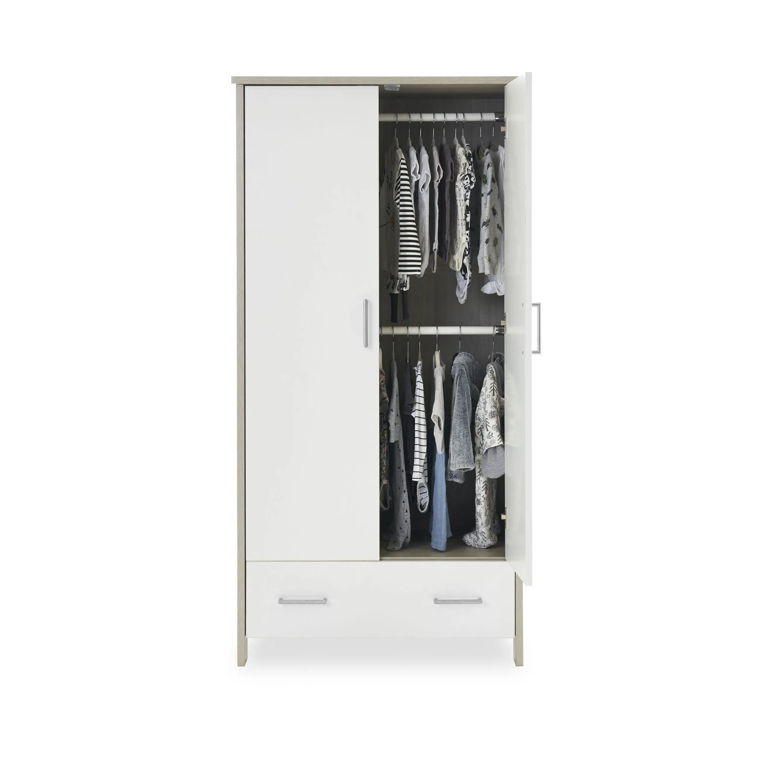 Nika MINI 3 Piece Nursery Room Set - Grey Wash & White