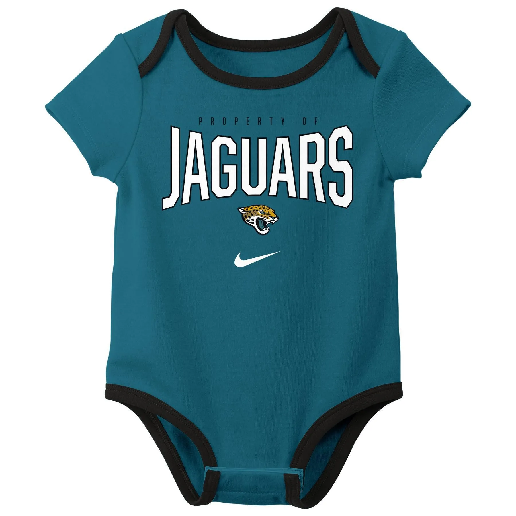 Nike NFL Infant Newborn Jacksonville Jaguars Nostalgic Icon Creeper 3-Pack Set