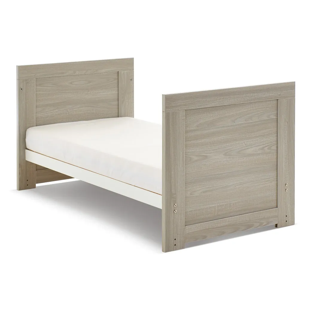 Obaby Nika MINI Cot Bed (Grey Wash & White)