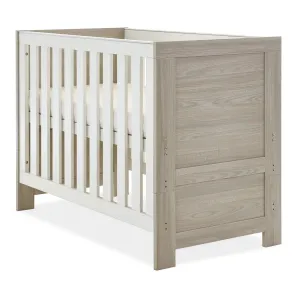 Obaby Nika MINI Cot Bed (Grey Wash & White)