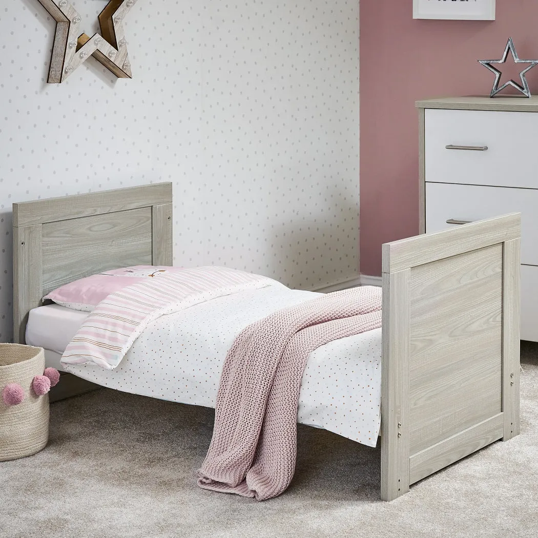 Obaby Nika MINI Cot Bed (Grey Wash & White)