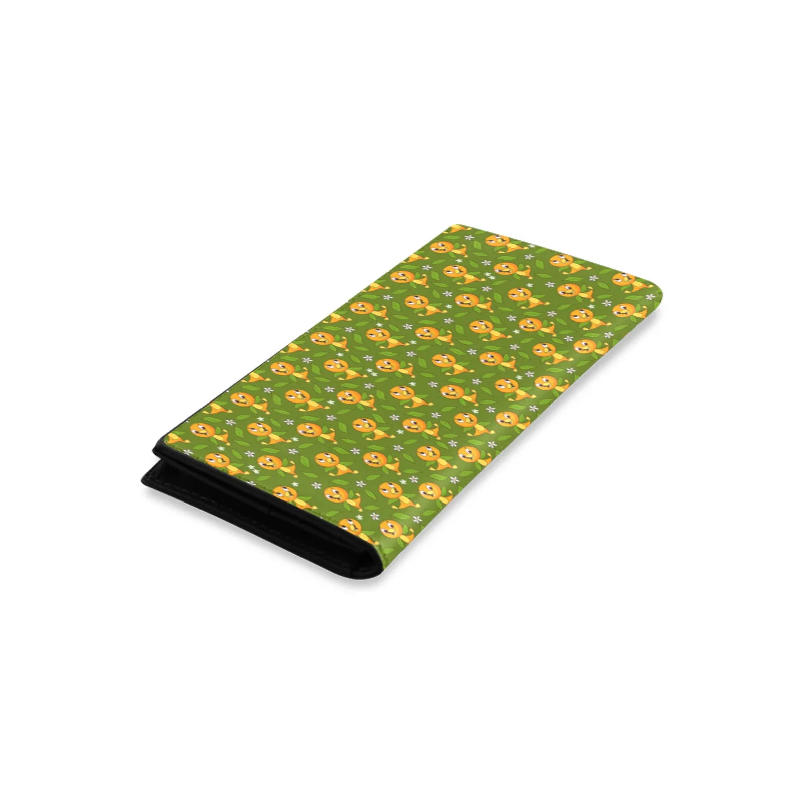 Orange Bird Women's Leather Wallet