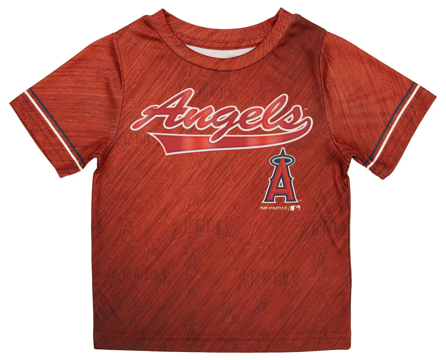 Outerstuff Los Angeles Angels MLB Toddler Subliminal Graphic 2-Piece Tee and Shorts Set, Red