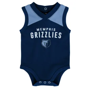 Outerstuff NBA Infant (12M-24) Memphis Grizzlies Overtime 3-Piece Bodysuit Set