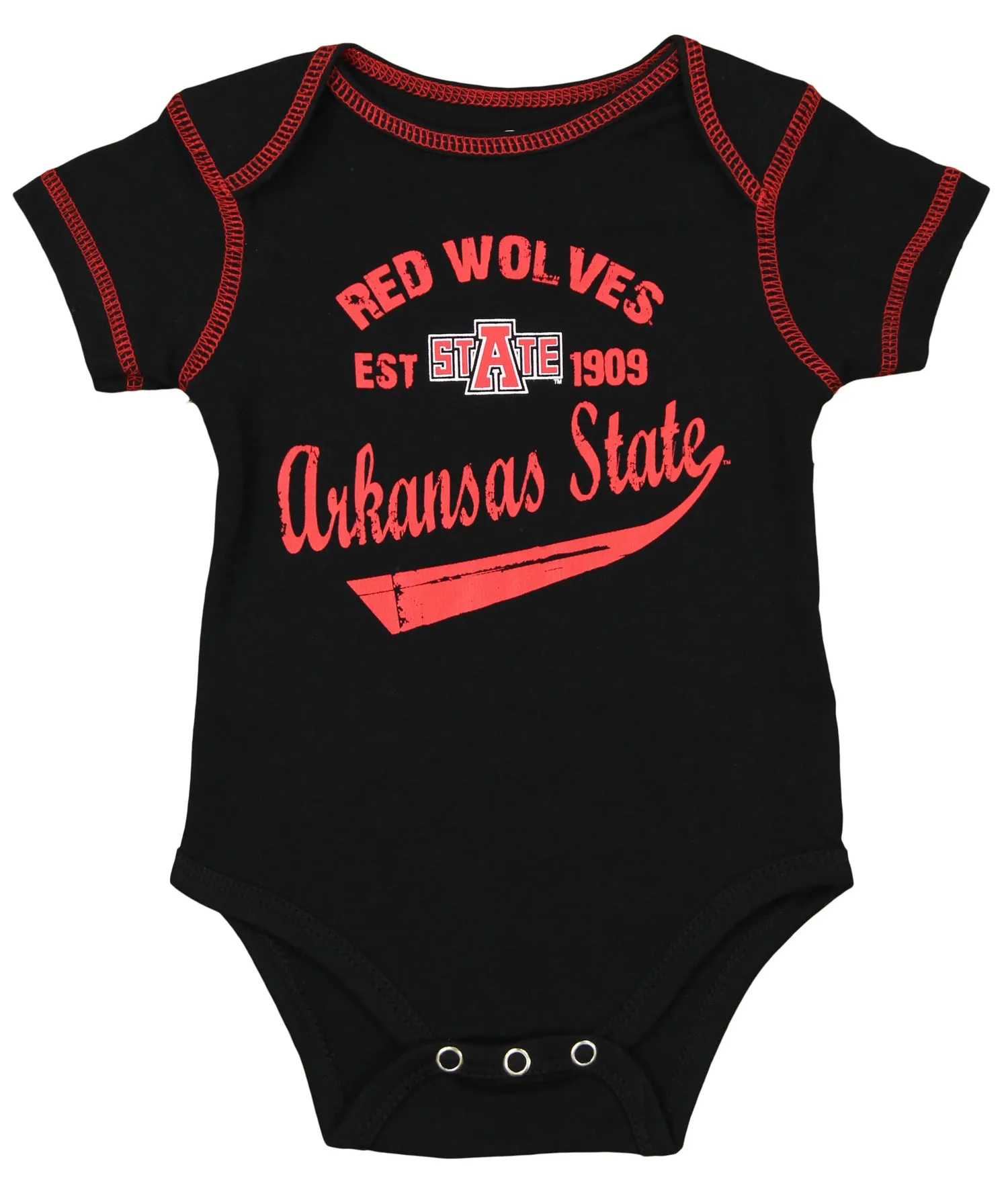 OuterStuff NCAA Infant Arkansas State Red Wolves 3 Piece Bodysuit Set