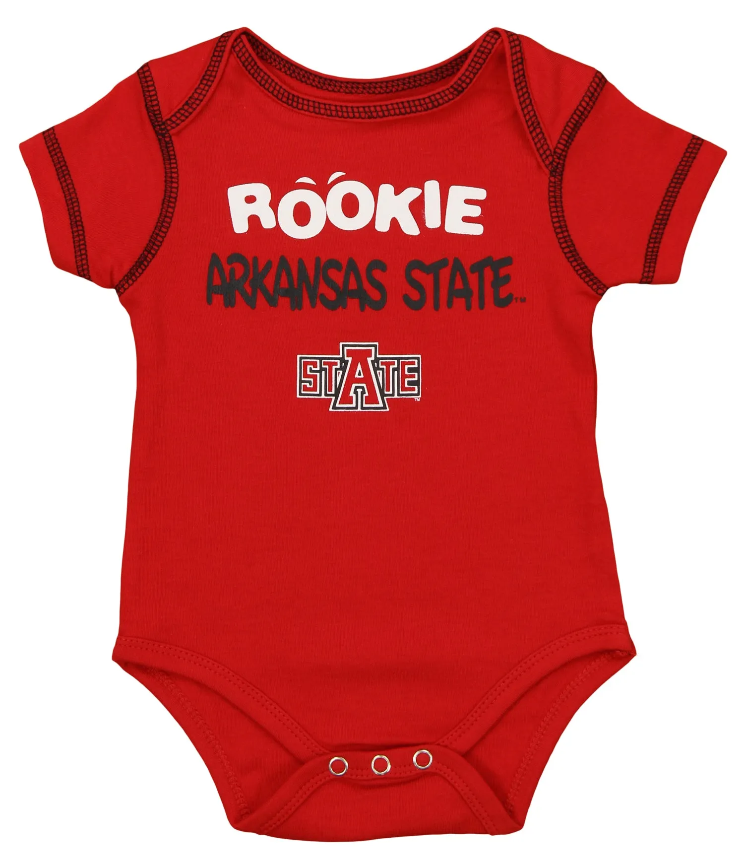 OuterStuff NCAA Infant Arkansas State Red Wolves 3 Piece Bodysuit Set