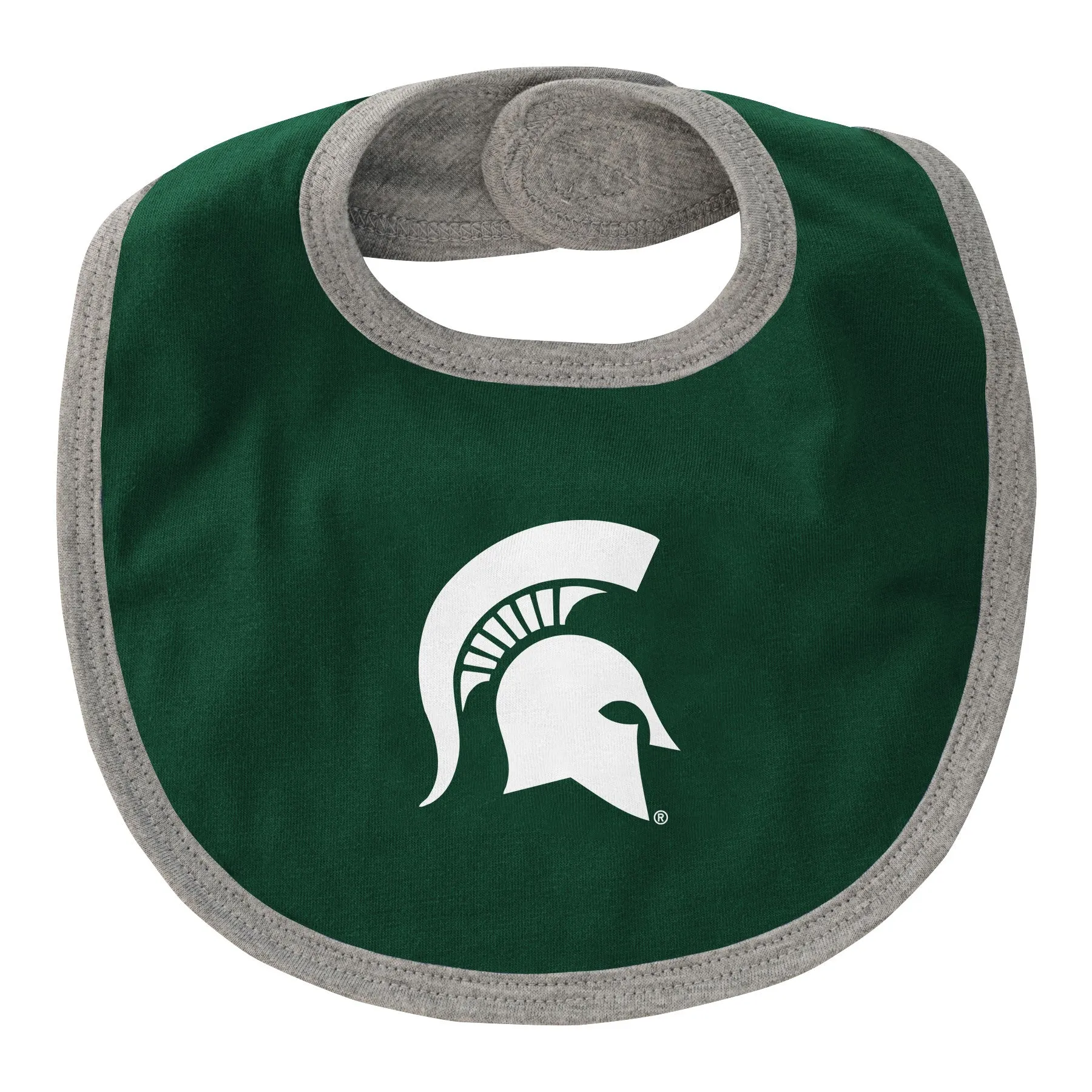 Outerstuff NCAA Infant Girls Michigan State Spartans MVP Creeper, Bib & Bootie Set