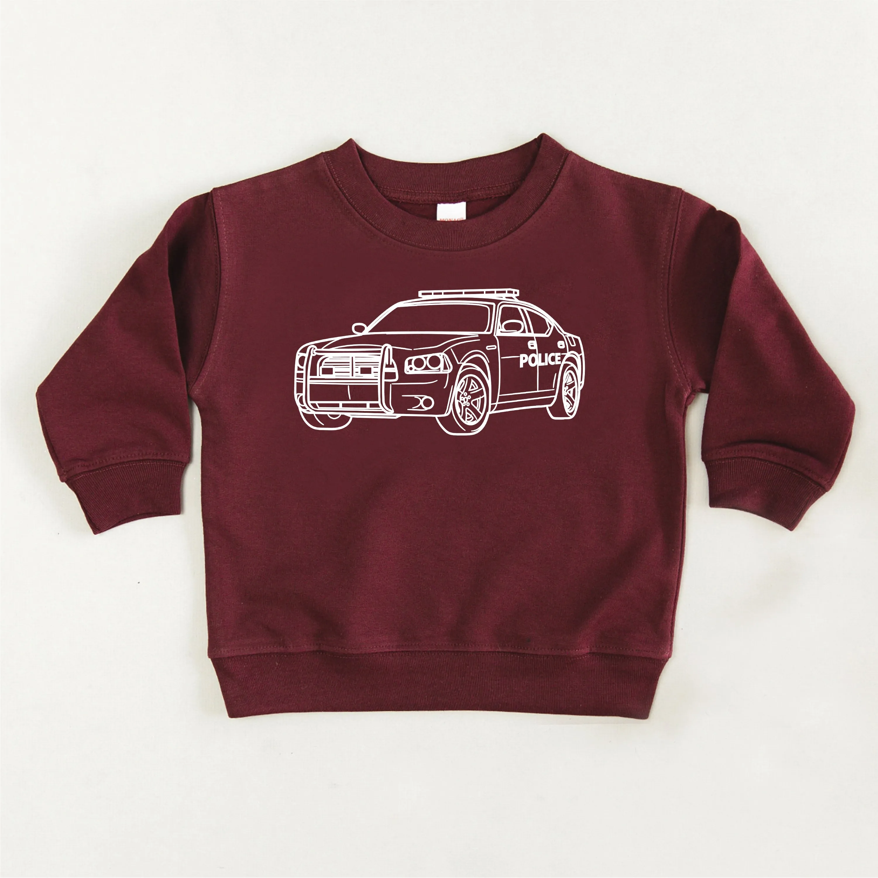 POLICE CAR - Minimalist Design - Child Sweater