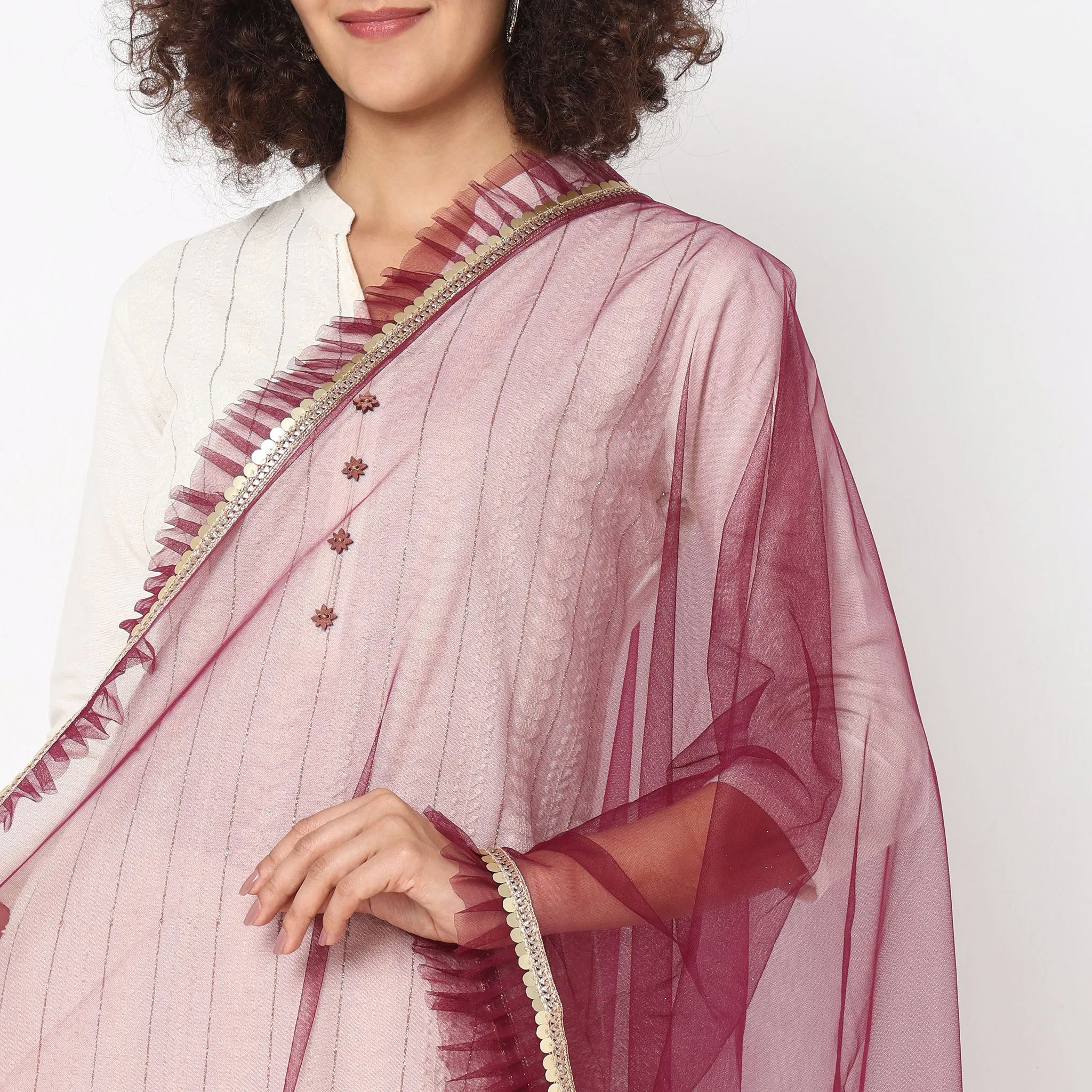 Polyester Embellished Dupatta