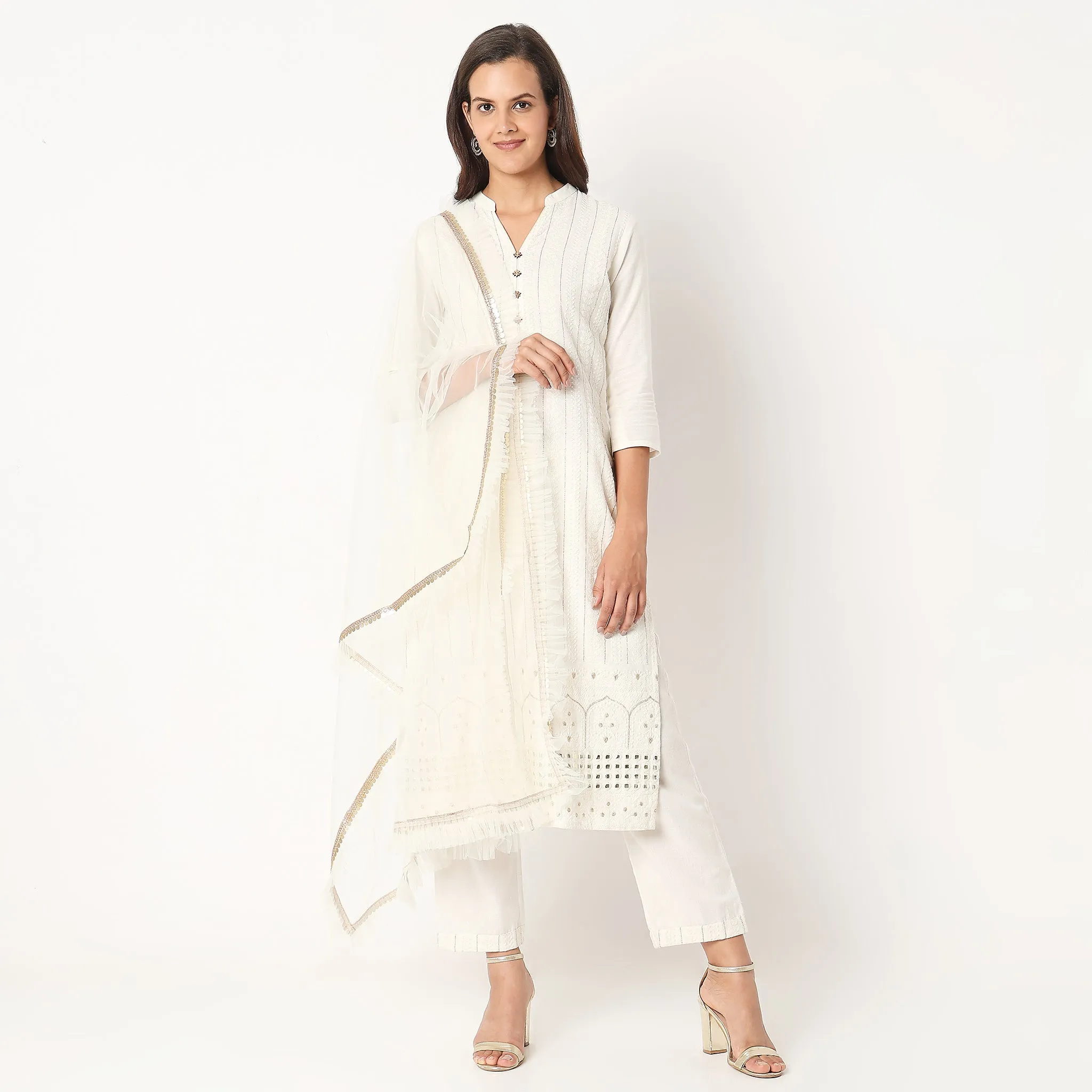 Polyester Embellished Dupatta
