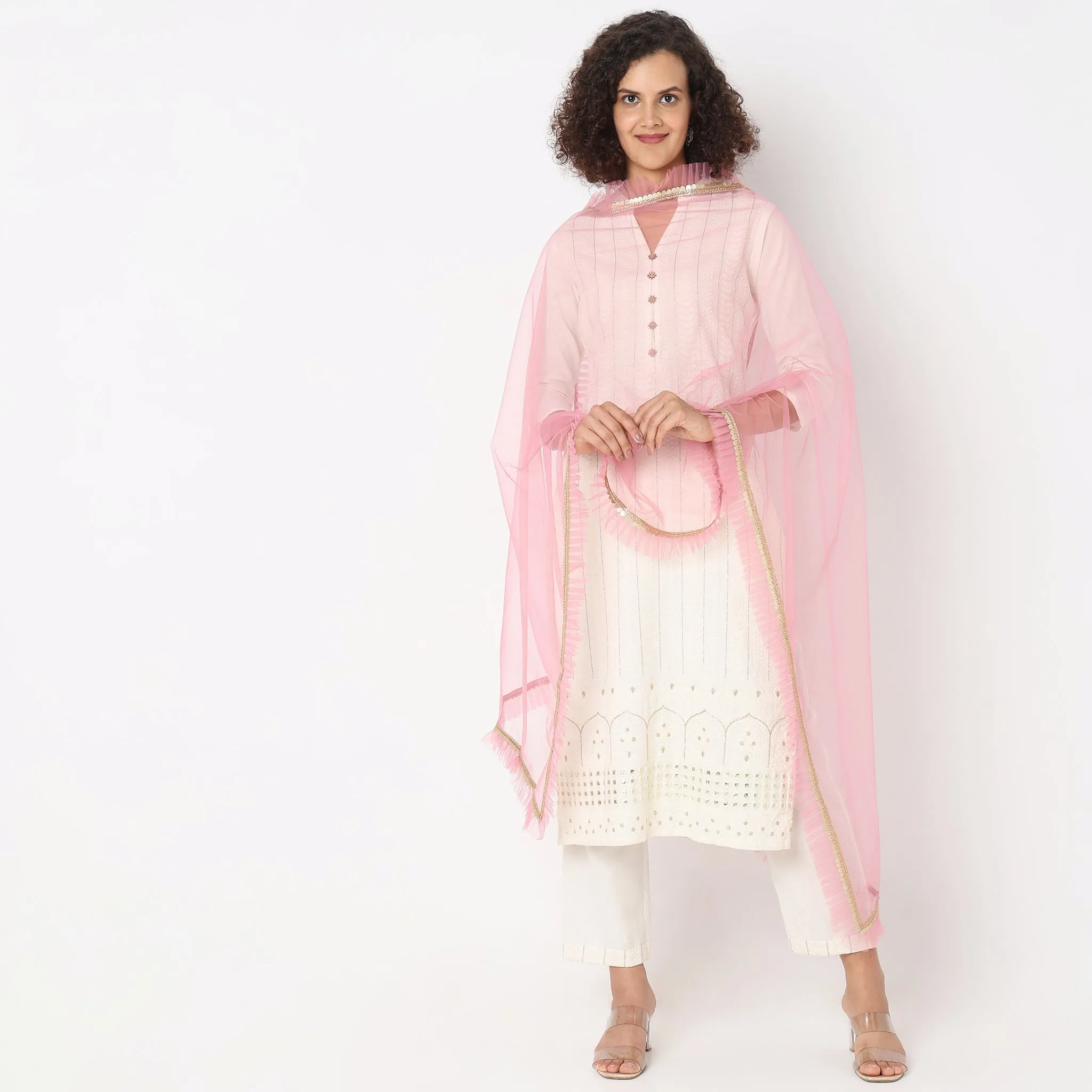Polyester Embellished Dupatta