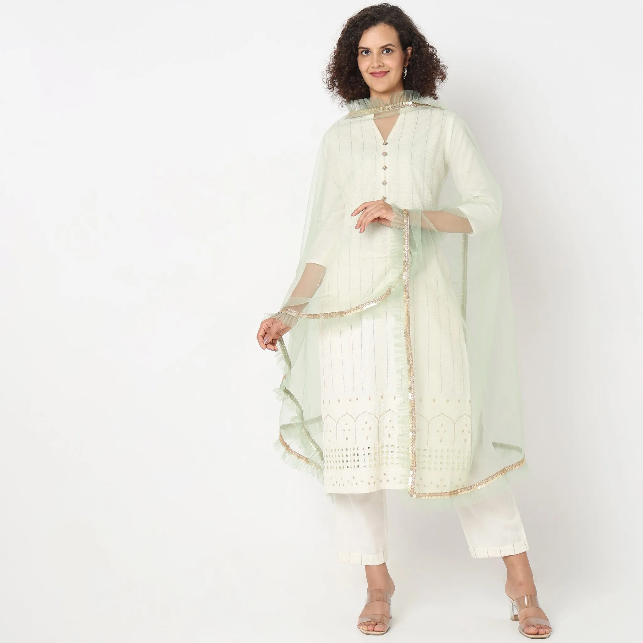 Polyester Embellished Dupatta
