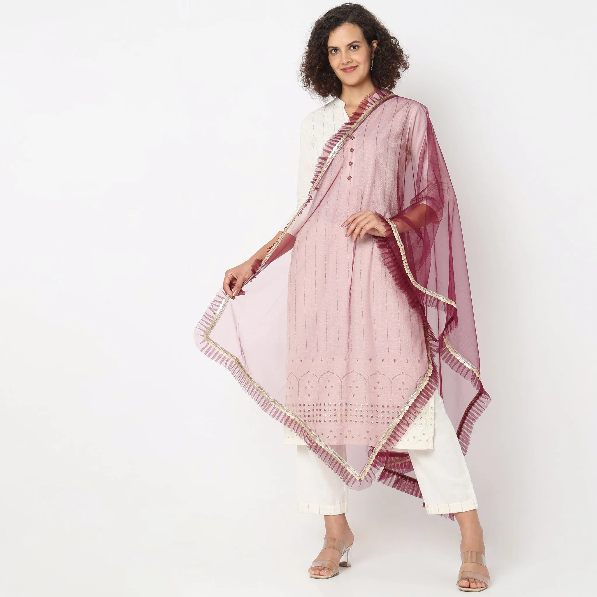 Polyester Embellished Dupatta