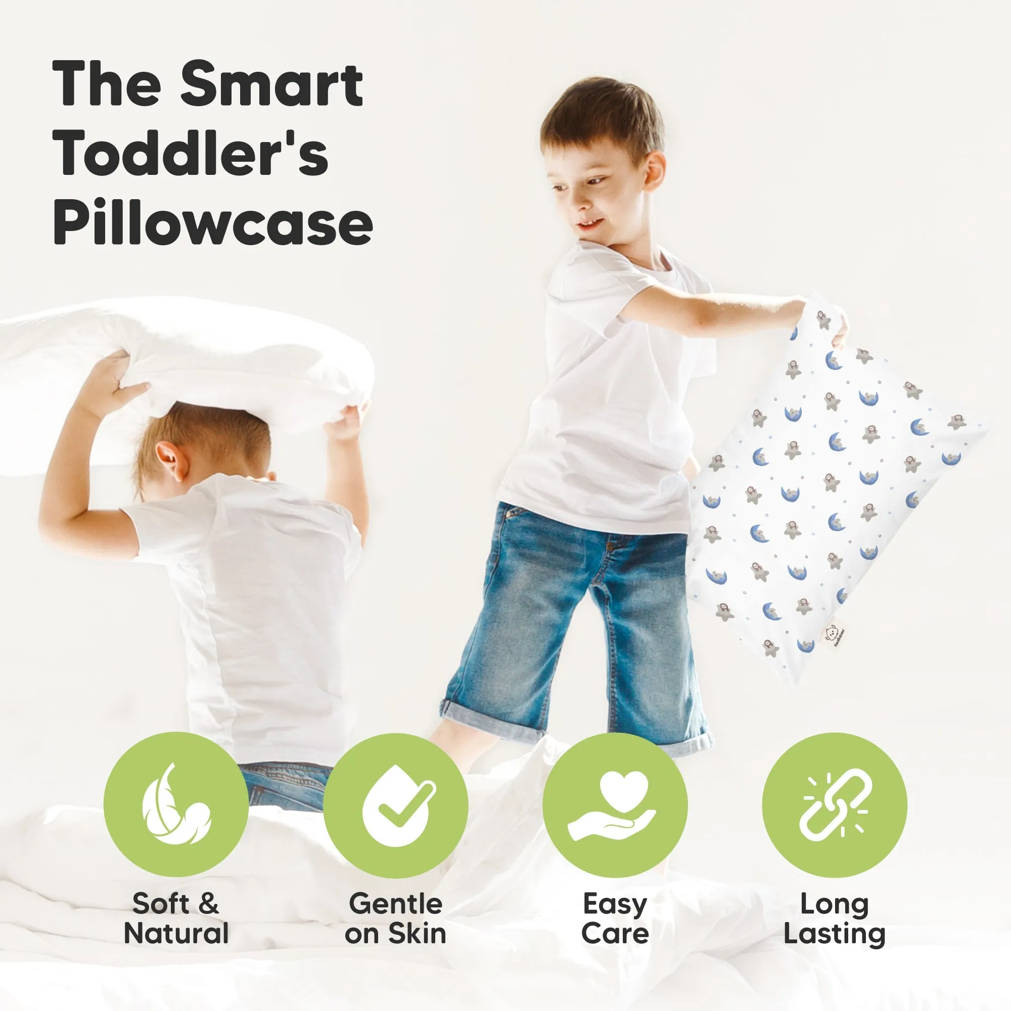 Printed Toddler Pillowcase 13X18" (Space Drift)