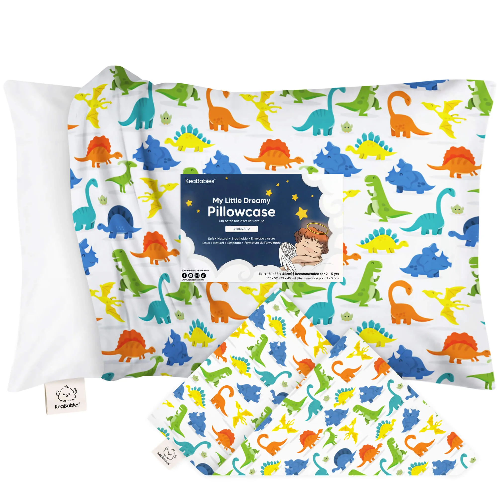 Printed Toddler Pillowcase 13X18"