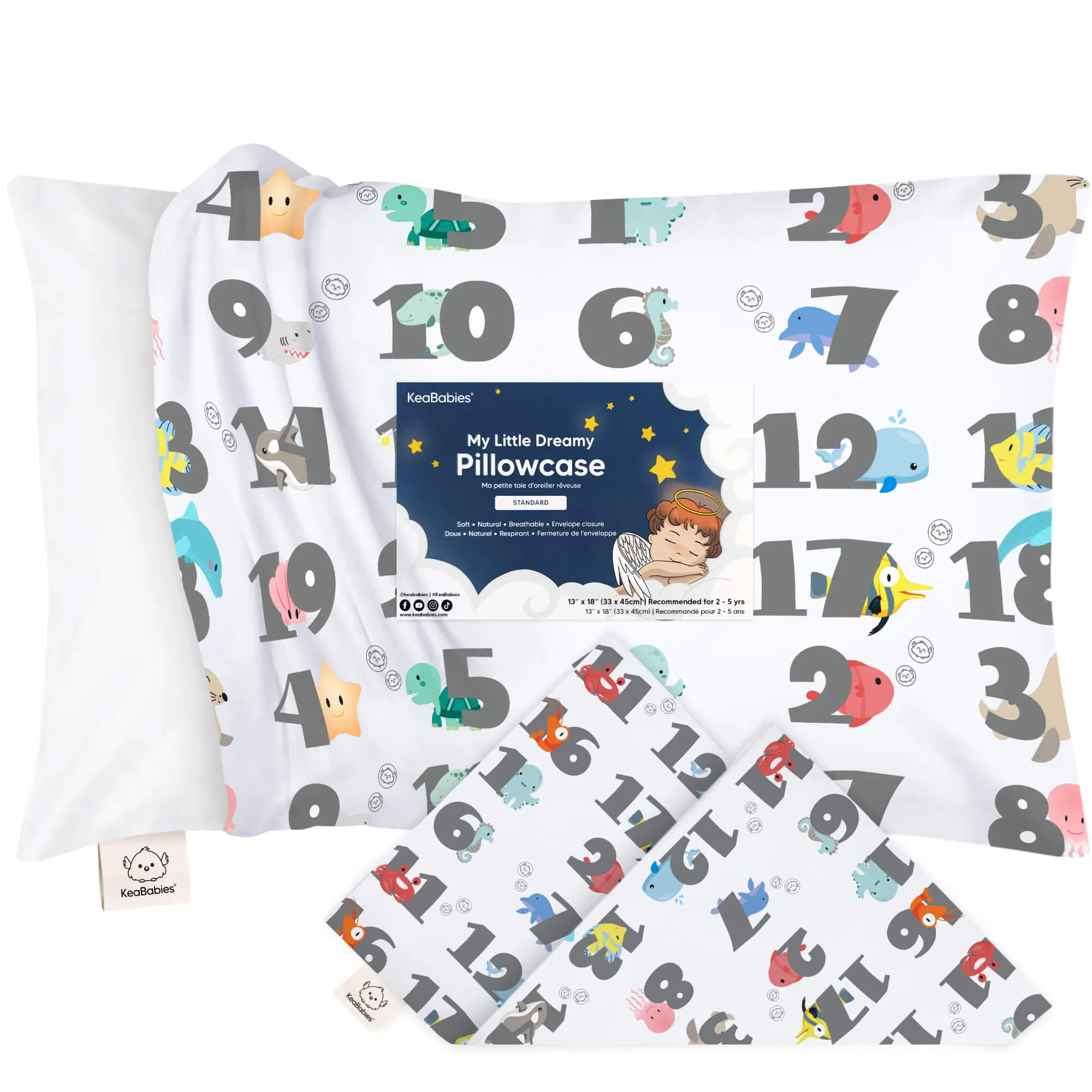 Printed Toddler Pillowcase 13X18"