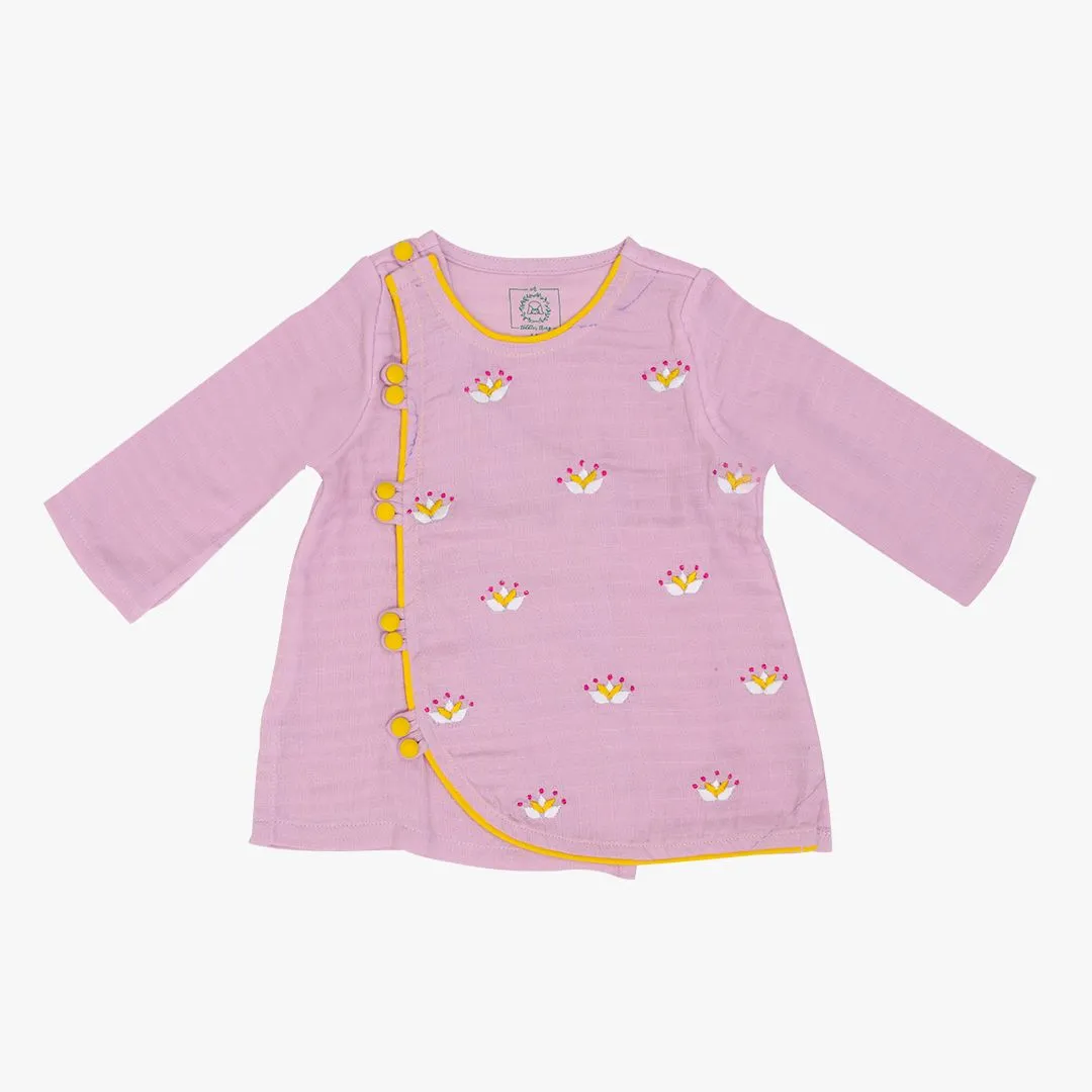 Pushpa - Full Sleeve Button Type Kurta and Dhoti for kids