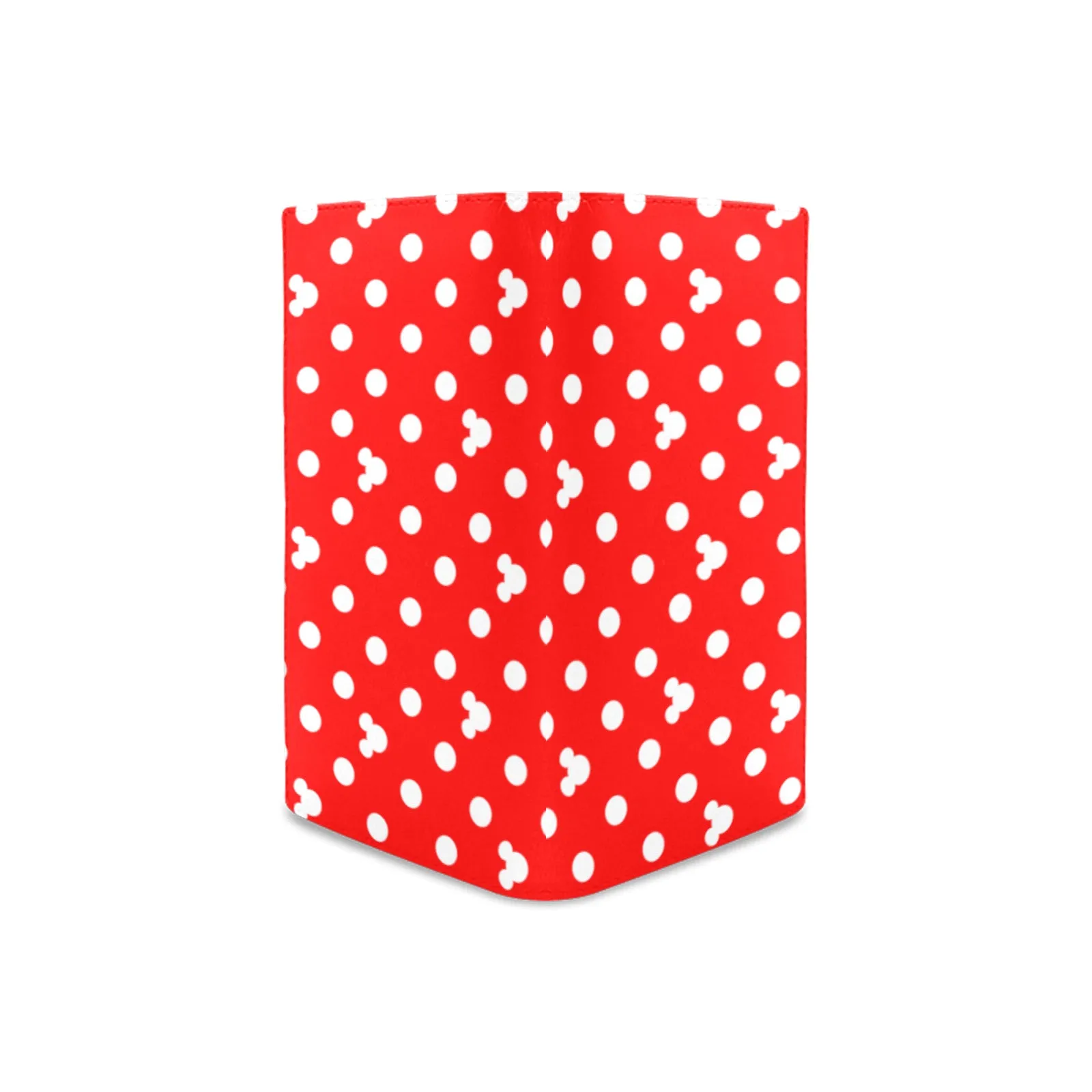Red With White Mickey Polka Dots Women's Leather Wallet