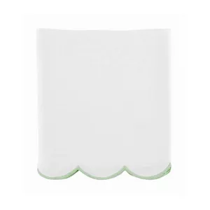 Scallop Crib Skirt in Garden Green