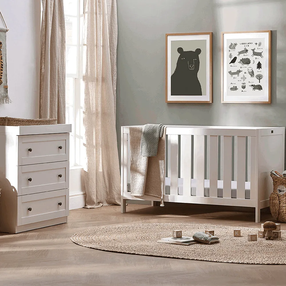 Silver Cross Bromley 2 Piece White Nursery Set