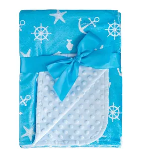 Simple Being Soft Minky Baby Blanket (Sailor)